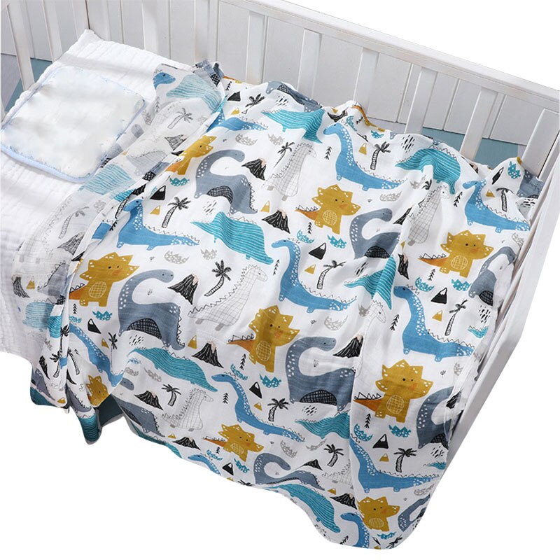 Extra Large Dino Bamboo Muslin