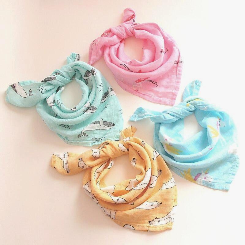 Flamingo Bamboo Muslin Square