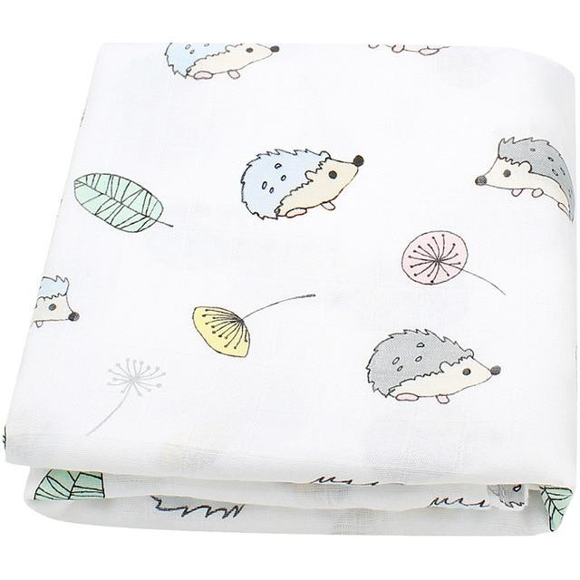 Extra Large Hedgehog Bamboo Muslin