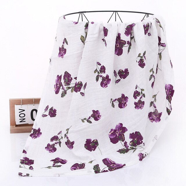 Extra Large Iris Cotton Muslin