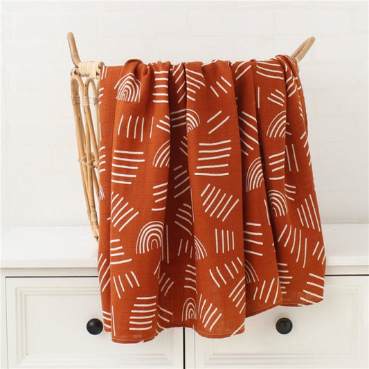 Extra Large Terracotta Bamboo Muslin