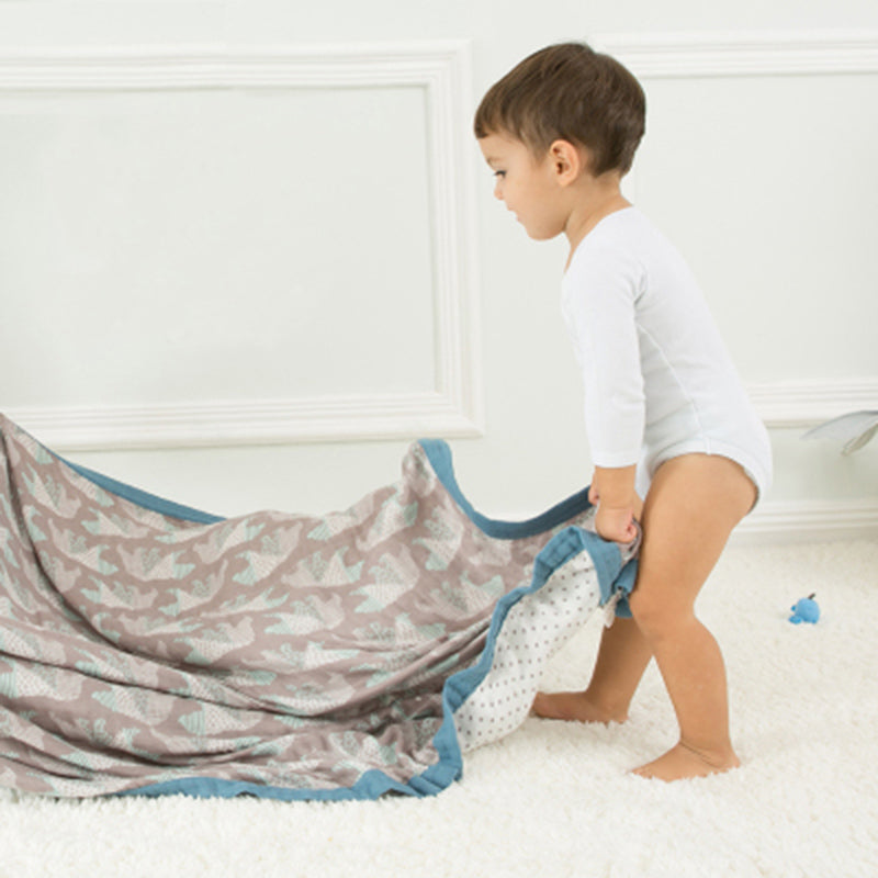 Four Layer Bear Bamboo Blanket