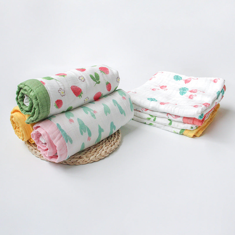 Four Layer Pineapple Bamboo Blanket