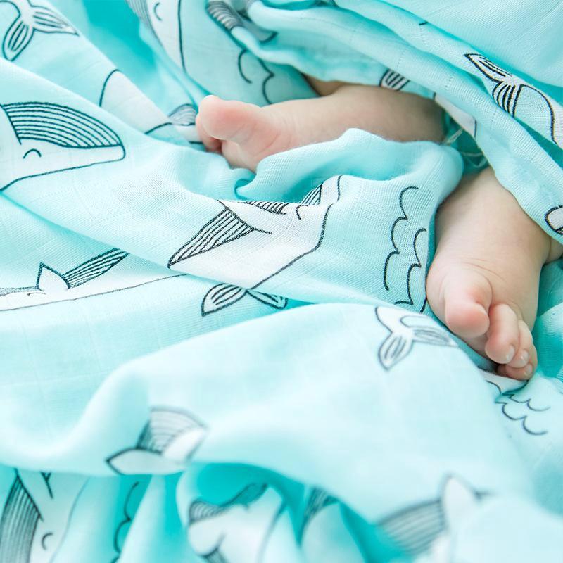 2 Pack Extra Large Sealife Bamboo Muslins