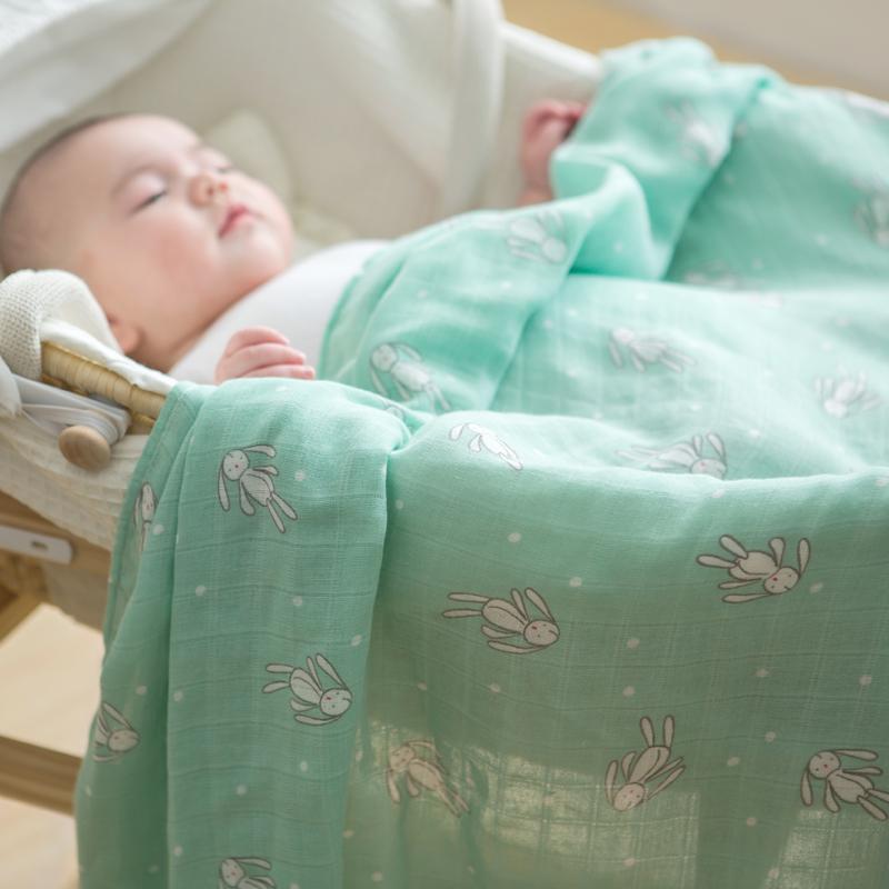 2 Pack Extra Large Bunny Bamboo Muslins