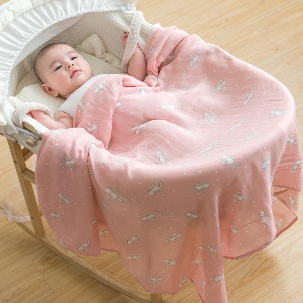 2 Pack Extra Large Bunny Bamboo Muslins