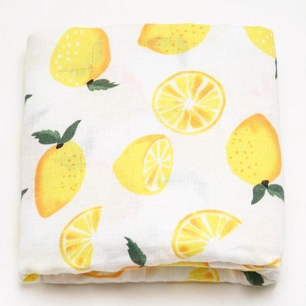 Extra Large Lemon Cotton Muslin