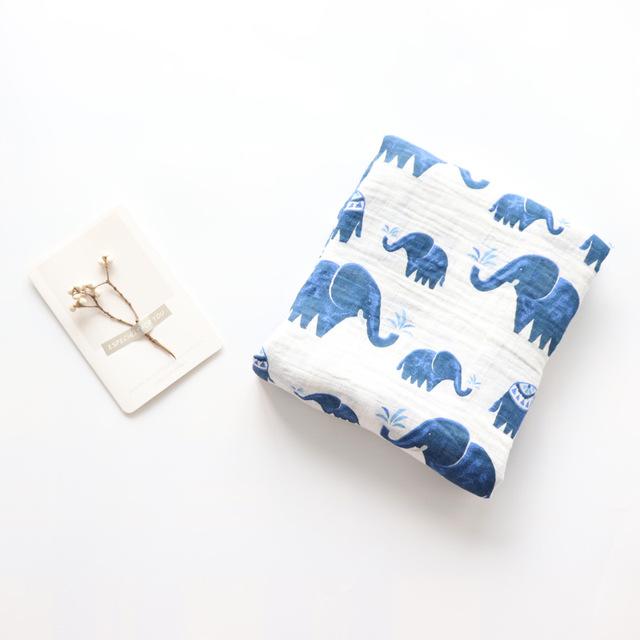 Extra Large Elephant Cotton Muslin