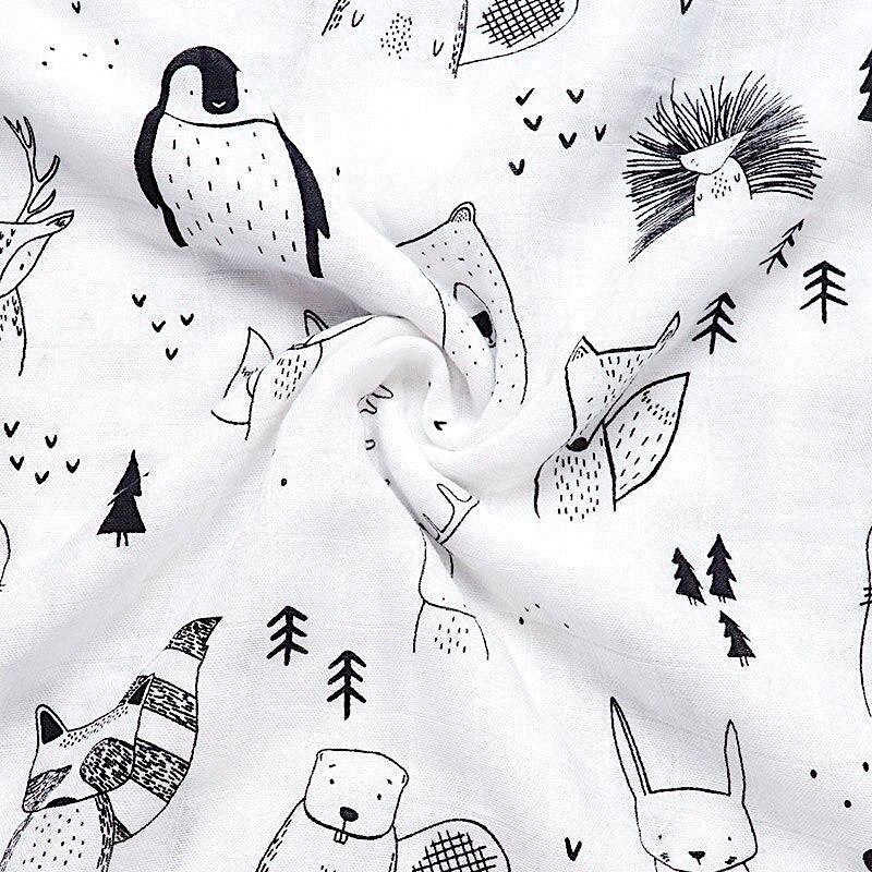 Extra Large Wildlife Bamboo Muslin