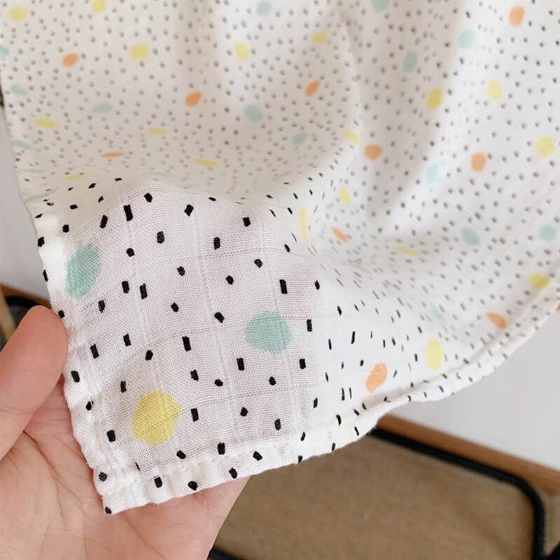 Extra Large Dot Bamboo Muslin