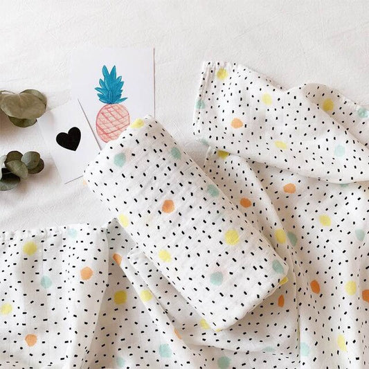 Extra Large Dot Bamboo Muslin