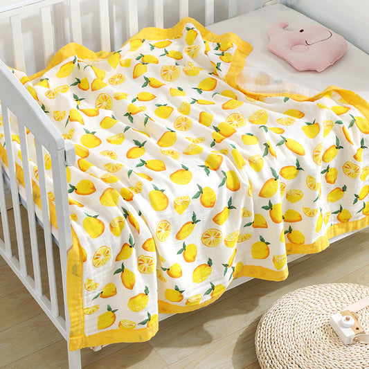 Four Layer Lemon Bamboo Blanket