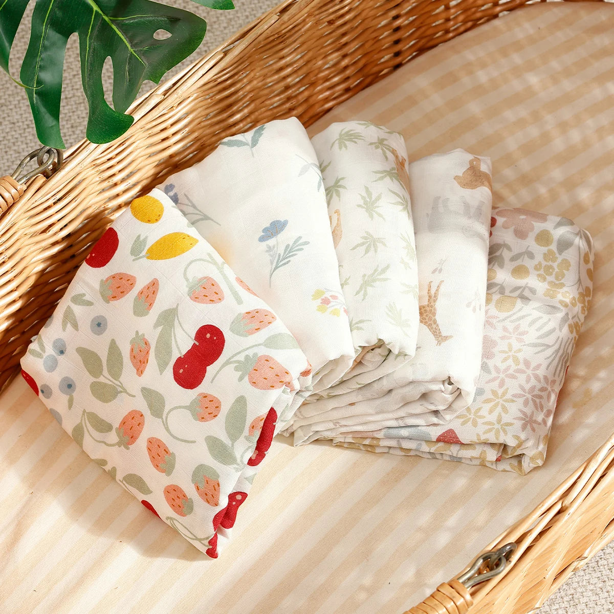 Extra Large Fruity Bamboo Muslin
