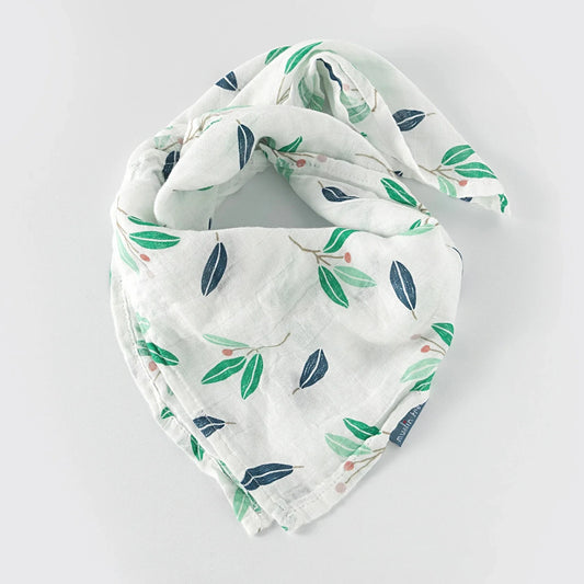 Olive Bamboo Muslin Square