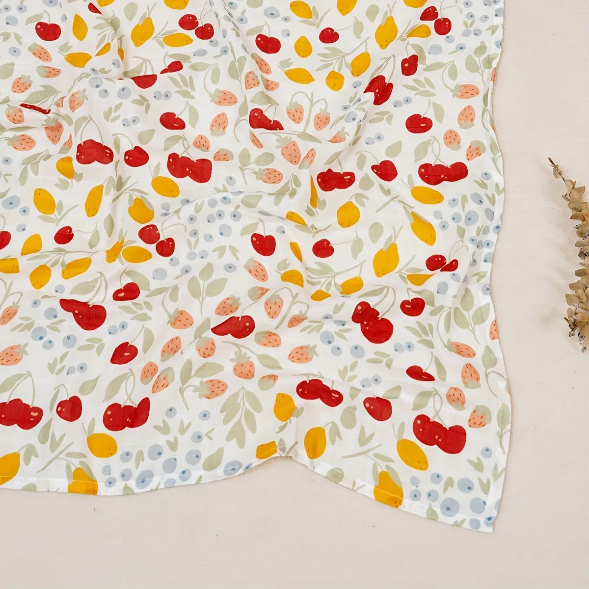 Extra Large Fruity Bamboo Muslin