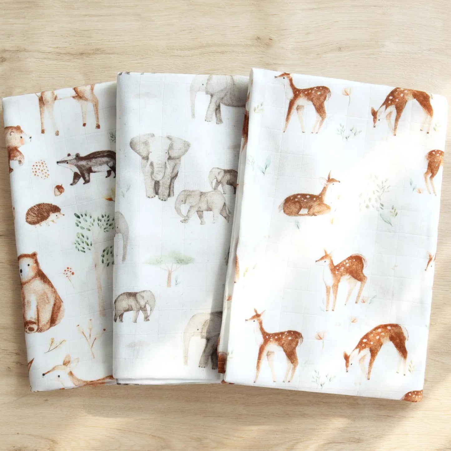Extra Large Woodland Bamboo Muslin