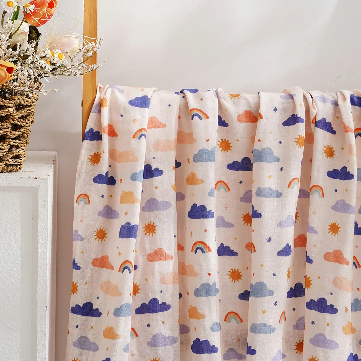 Extra Large Cloud Bamboo Muslin