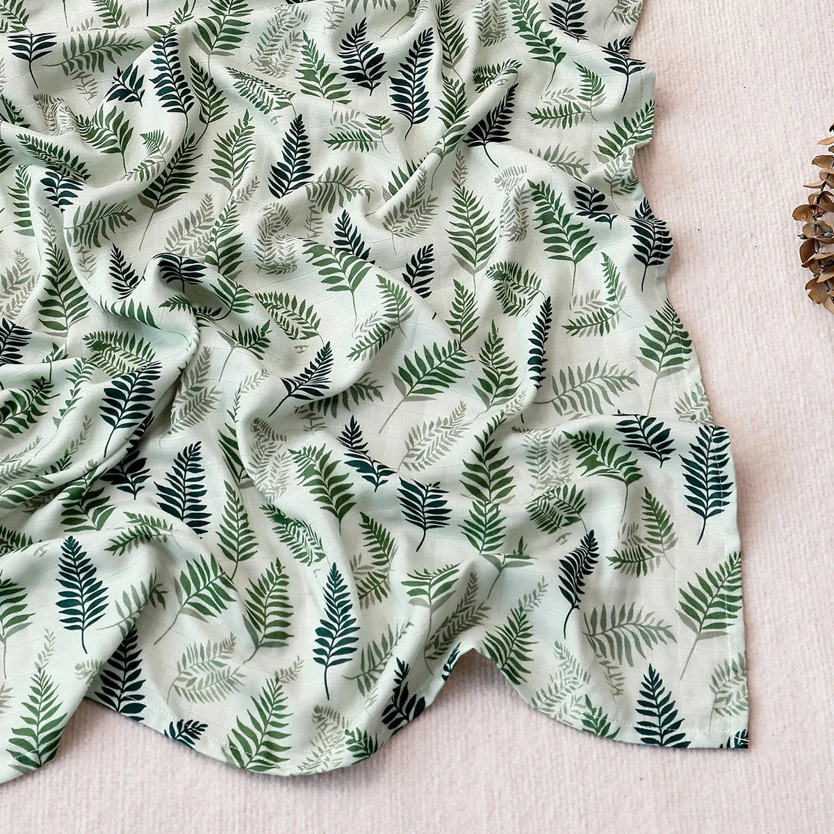 Extra Large Fern Bamboo Muslin