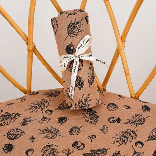 Extra Large Chestnut Bamboo Muslin