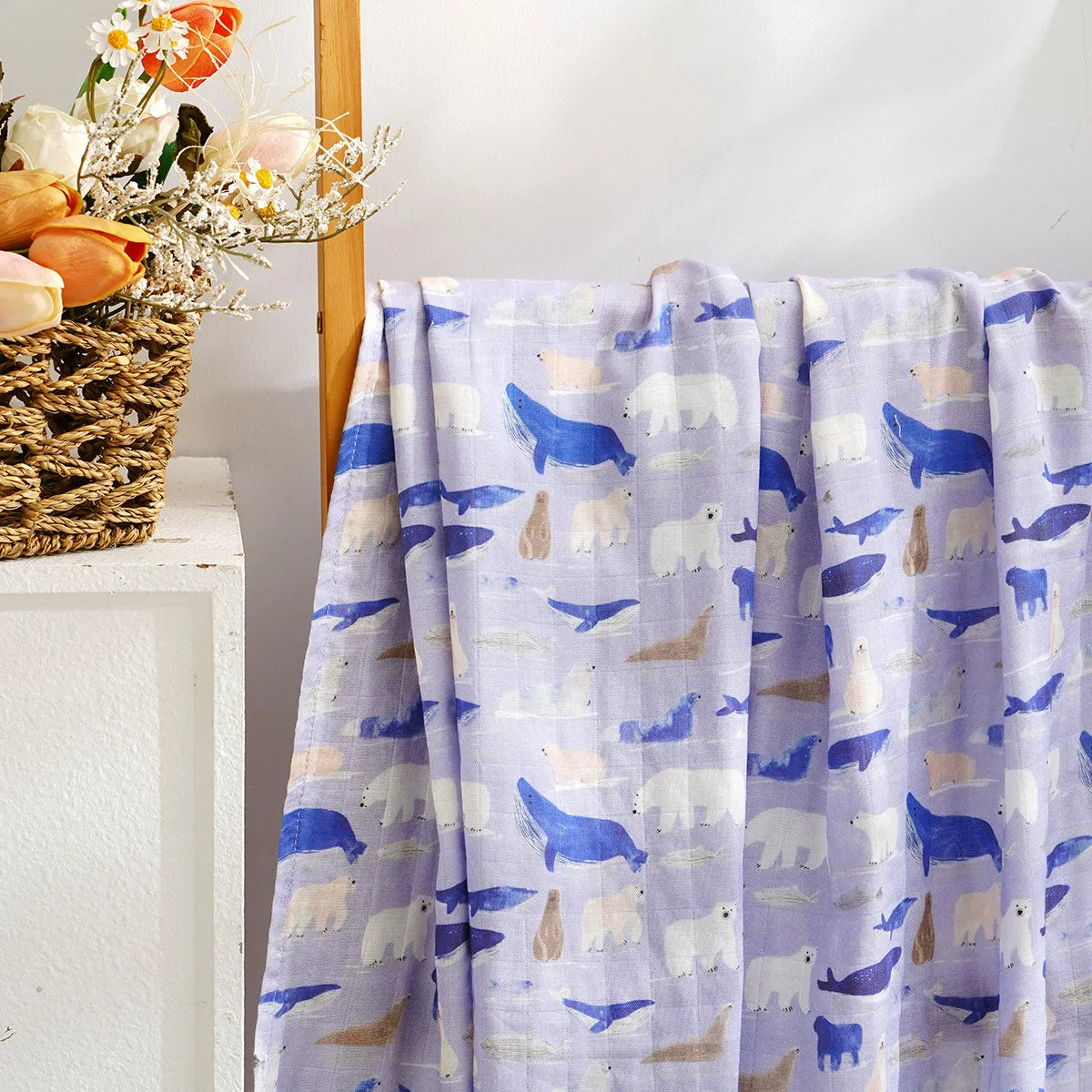 Extra Large Arctic Bamboo Muslin