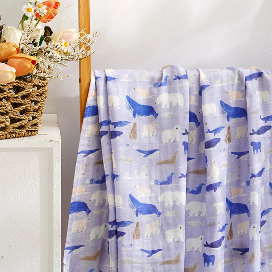 Extra Large Arctic Bamboo Muslin