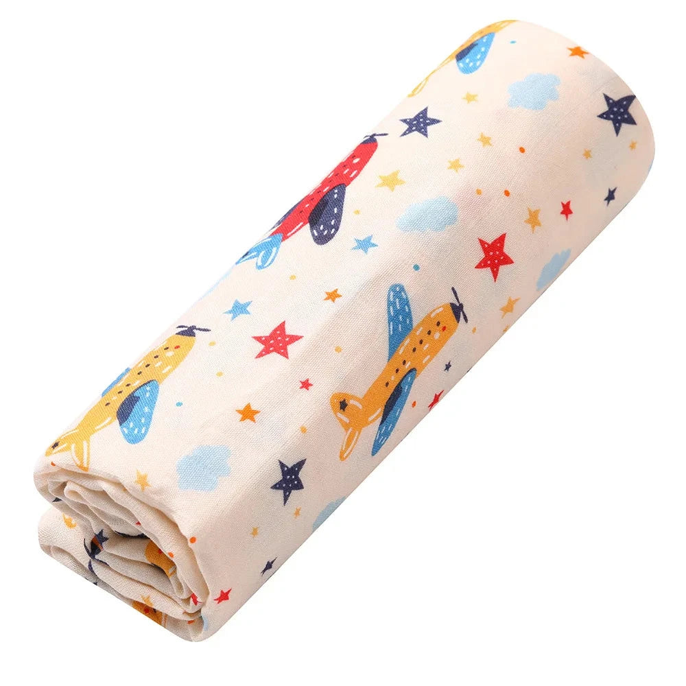 Extra Large Airplane Bamboo Muslin