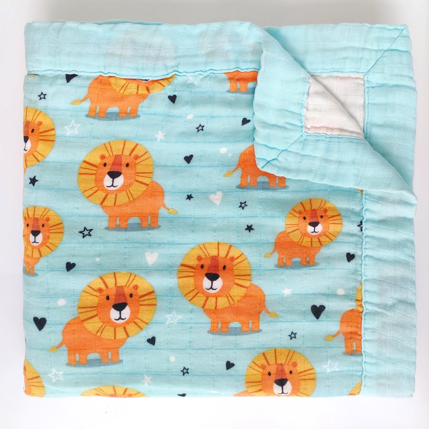 Four Layer Lion Bamboo Blanket