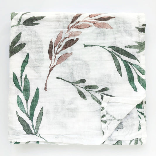 Extra Large Leaf Cotton Muslin