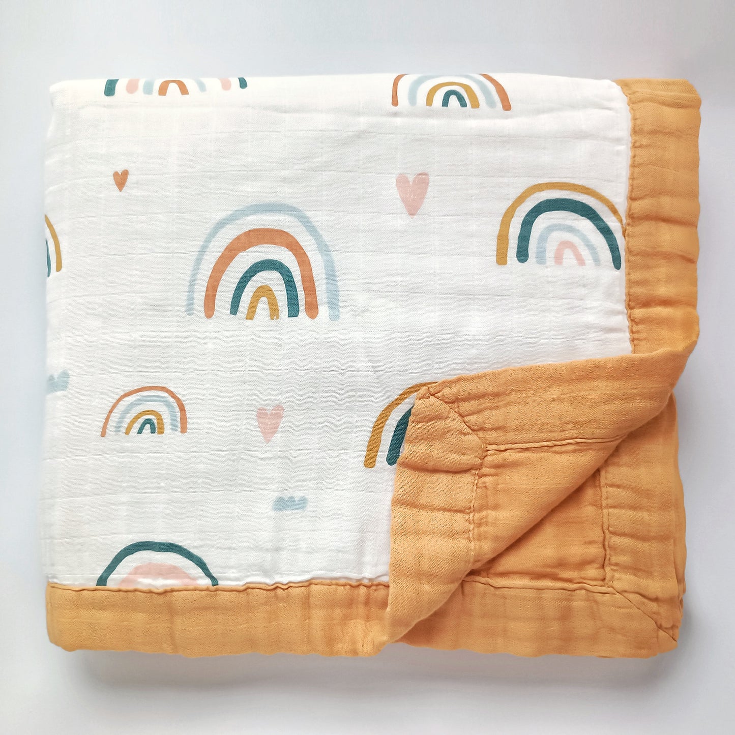 Six Layer Rainbow Bamboo Blanket