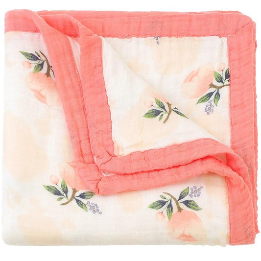 Four Layer Floral Bamboo Blanket