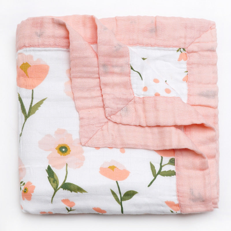 Four Layer Poppy Bamboo Blanket