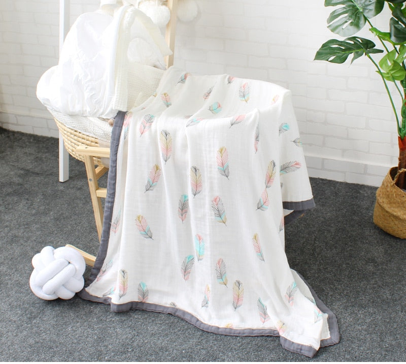 Four Layer Feather Bamboo Blanket