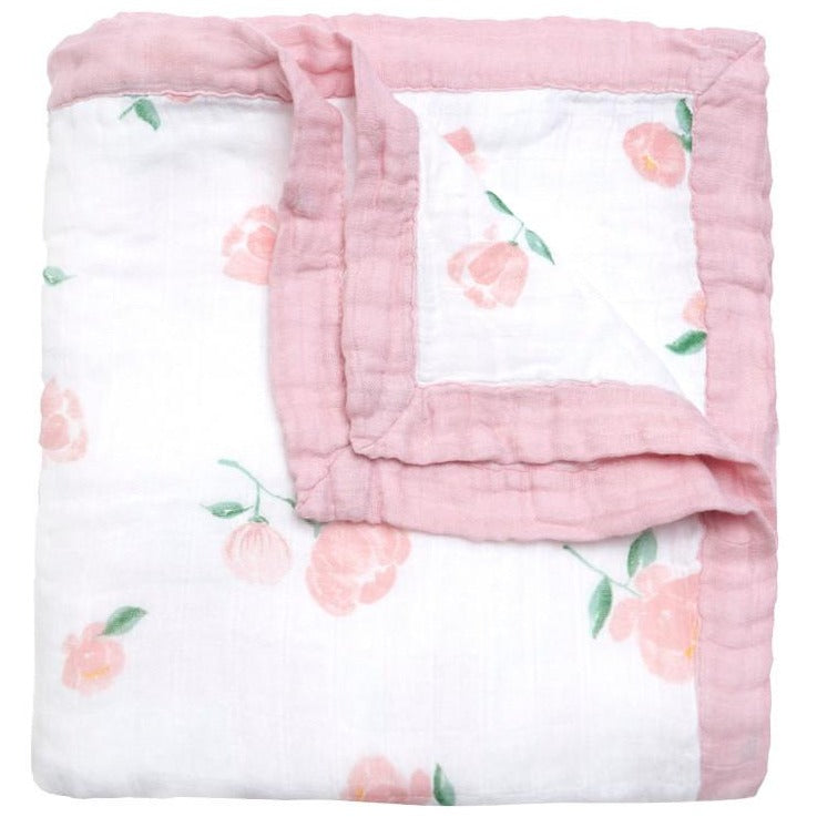 Four Layer Rose Bamboo Blanket