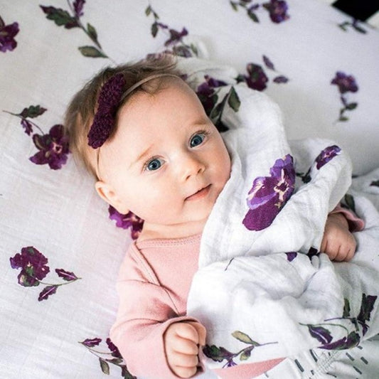 Extra Large Iris Cotton Muslin