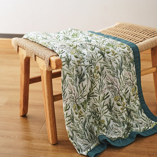 Four Layer Botanical Bamboo Blanket