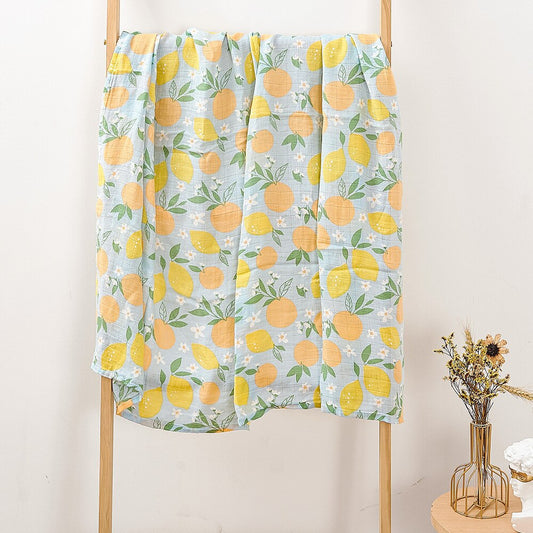 Extra Large Citrus Bamboo Muslin