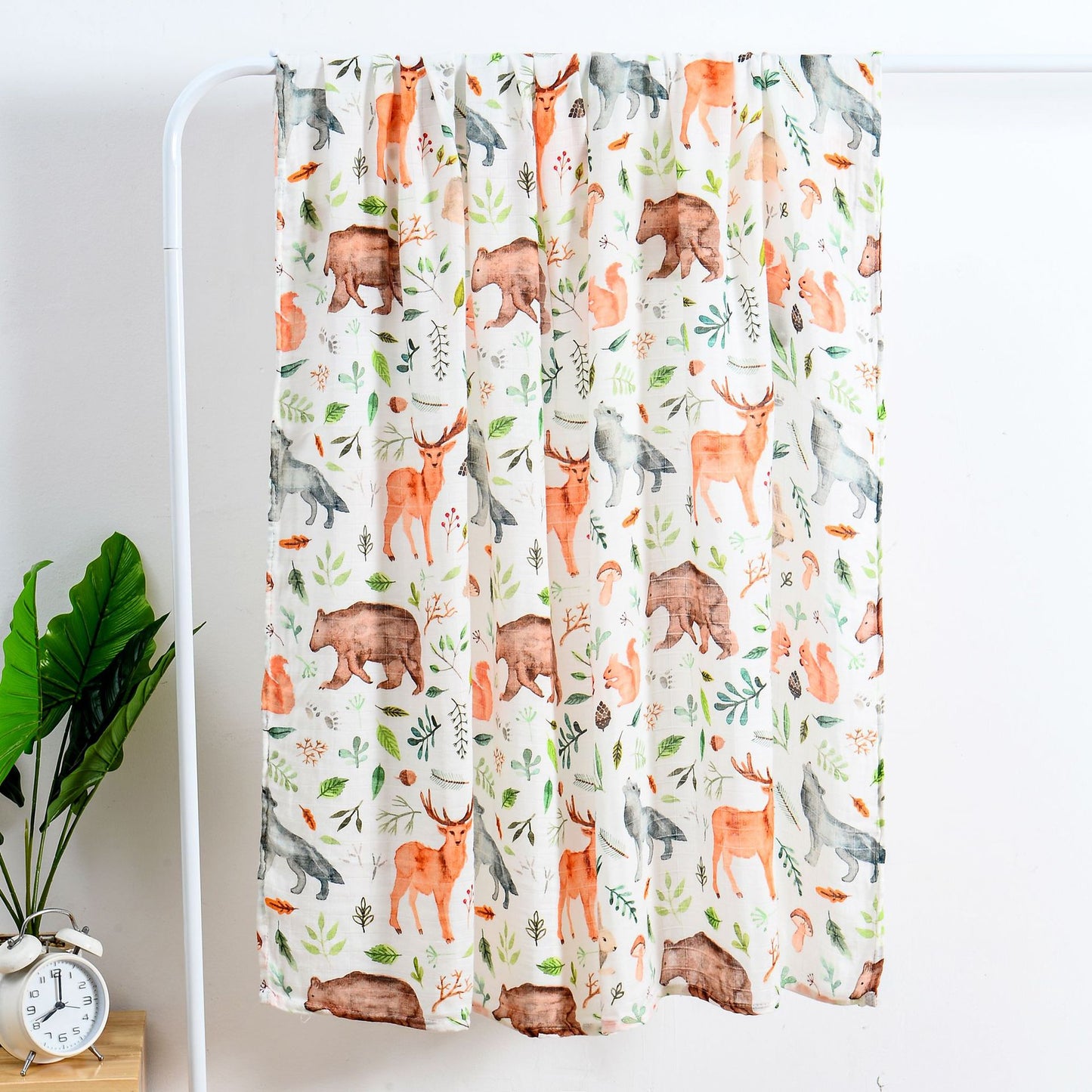 Extra Large Forest Bamboo Muslin