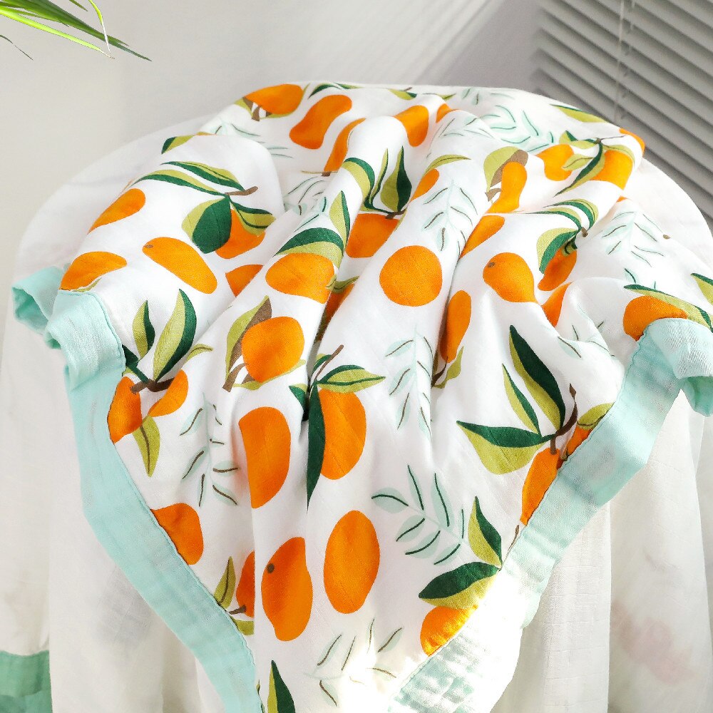 Four Layer Orange Bamboo Blanket