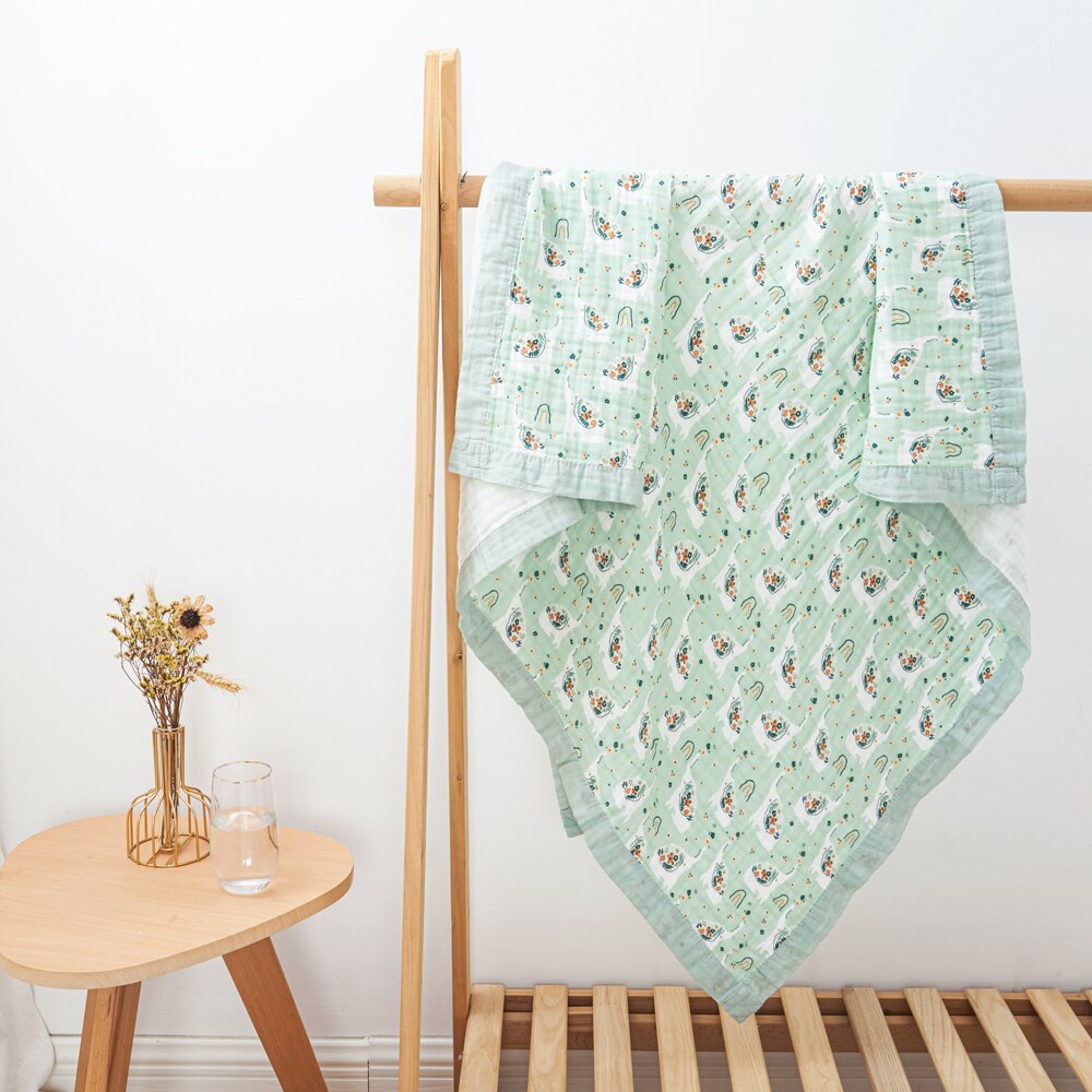 Four Layer Elephant Cotton Blanket