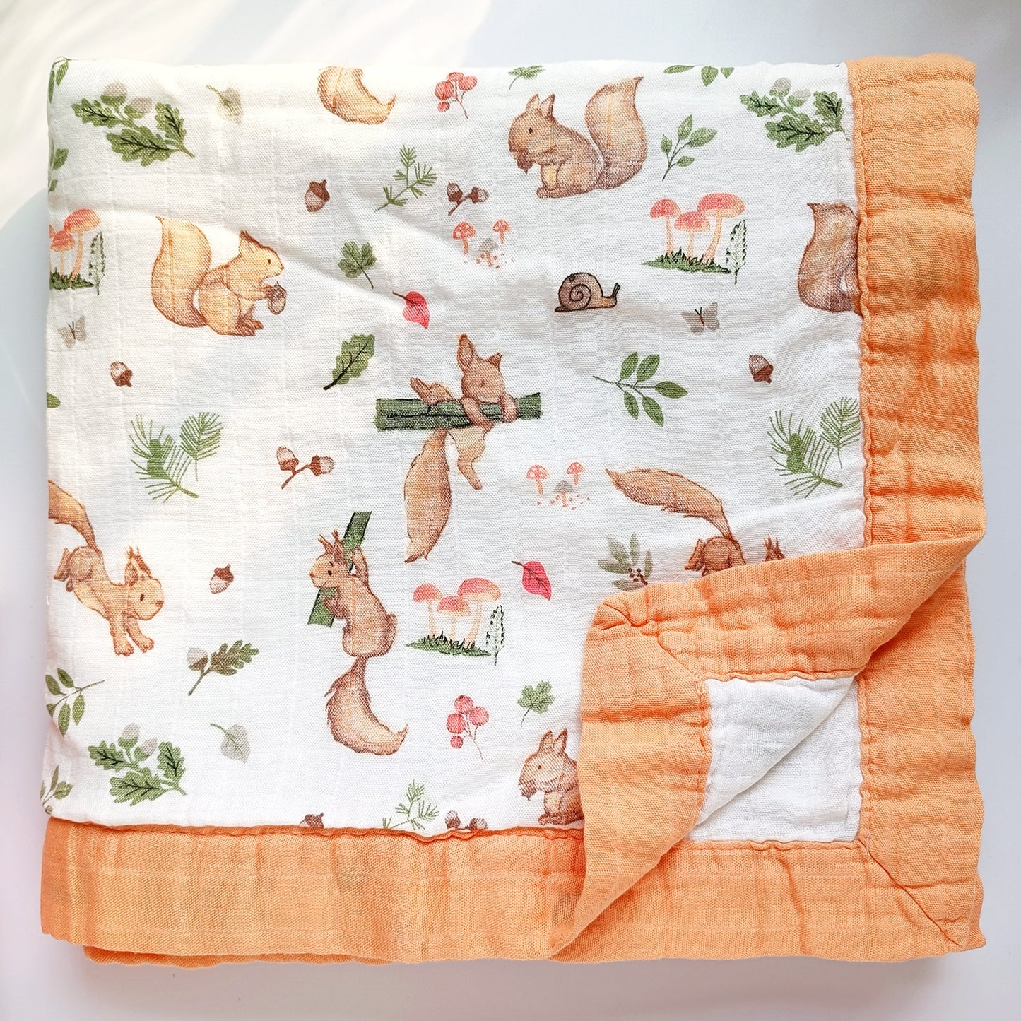Four Layer Woodland Bamboo Blanket