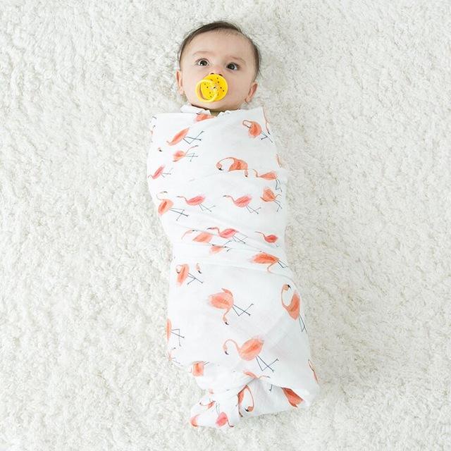 Extra Large Flamingo Cotton Muslin