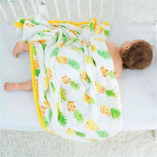 Four Layer Pineapple Bamboo Blanket