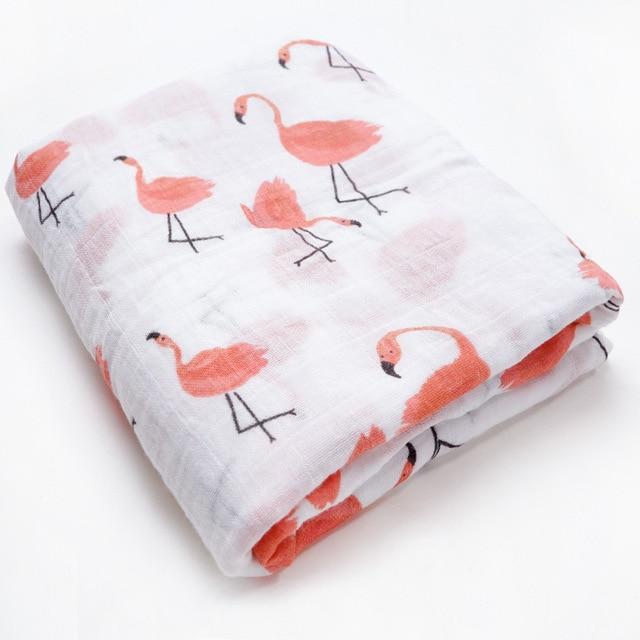 Extra Large Flamingo Cotton Muslin