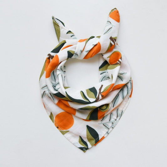 Orange Bamboo Muslin Square