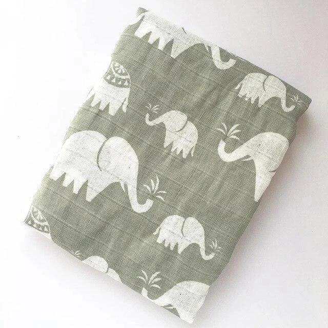 Extra Large Elephant Cotton Muslin