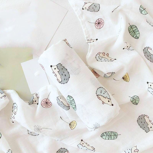 Extra Large Hedgehog Bamboo Muslin