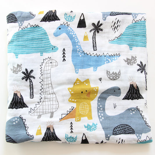 Extra Large Dino Bamboo Muslin