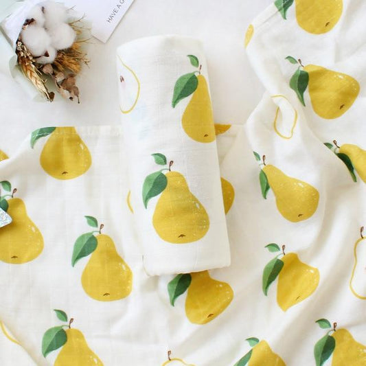 Extra Large Pear Bamboo Muslin