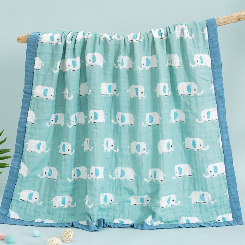 Six Layer Elephant Cotton Blanket