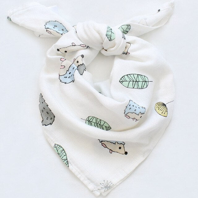 Hedgehog Bamboo Muslin Square